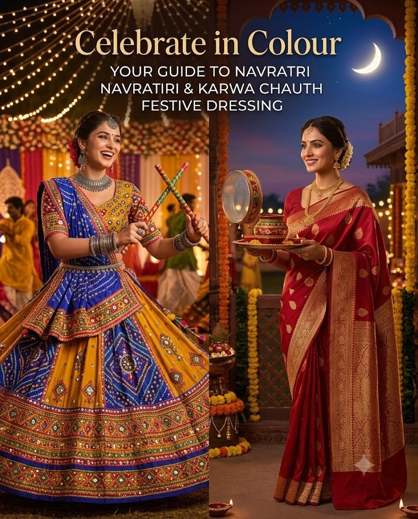 Celebrate in Colour: Your Guide to Navratri & Karwa Chauth Festive Dressing
