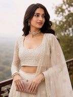 Georgette Embroidered Designer Semi-Stitched Girly Lehenga Choli - View 2