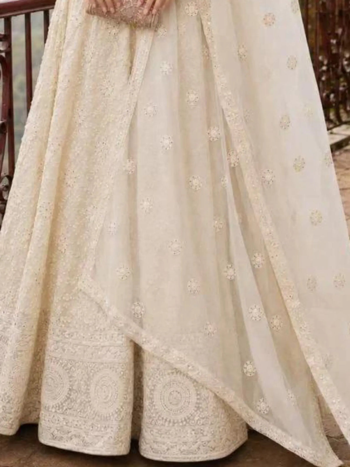 Georgette Embroidered Designer Semi-Stitched Girly Lehenga Choli - View 3