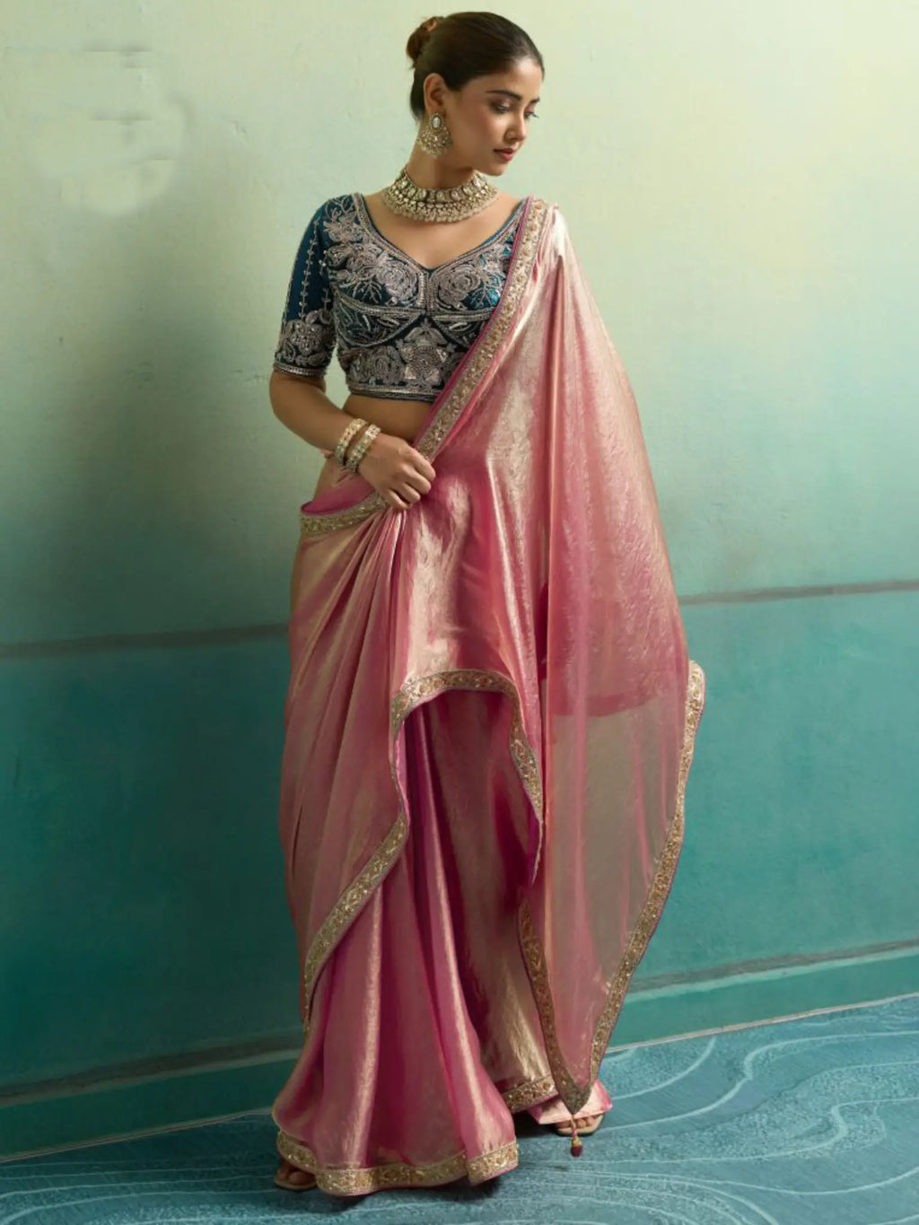 Pink Saree