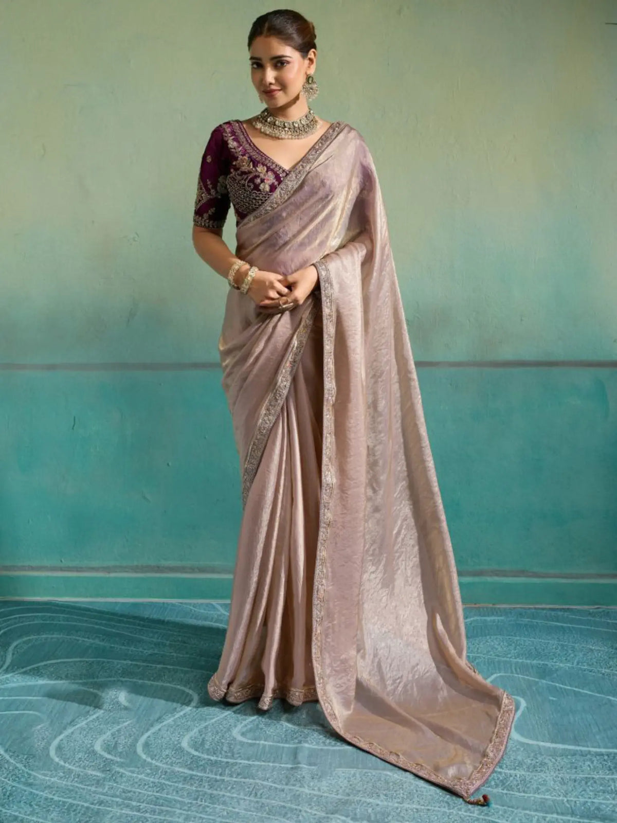 Mauve Saree