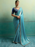 Turquoise Saree