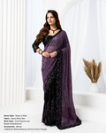 Designer party wear saree design 26810 in Heavy Mono Net featuring Dull Sequins, Beads Embellishment with matching stitched blouse.