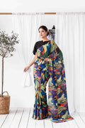 Tropical Multicolor Ready to Wear Saree