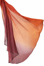 Rust Orange Two Tone Satin Silk Ready to Wear Drape Saree - Naksh Creation