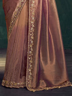 Mauve Saree view 3