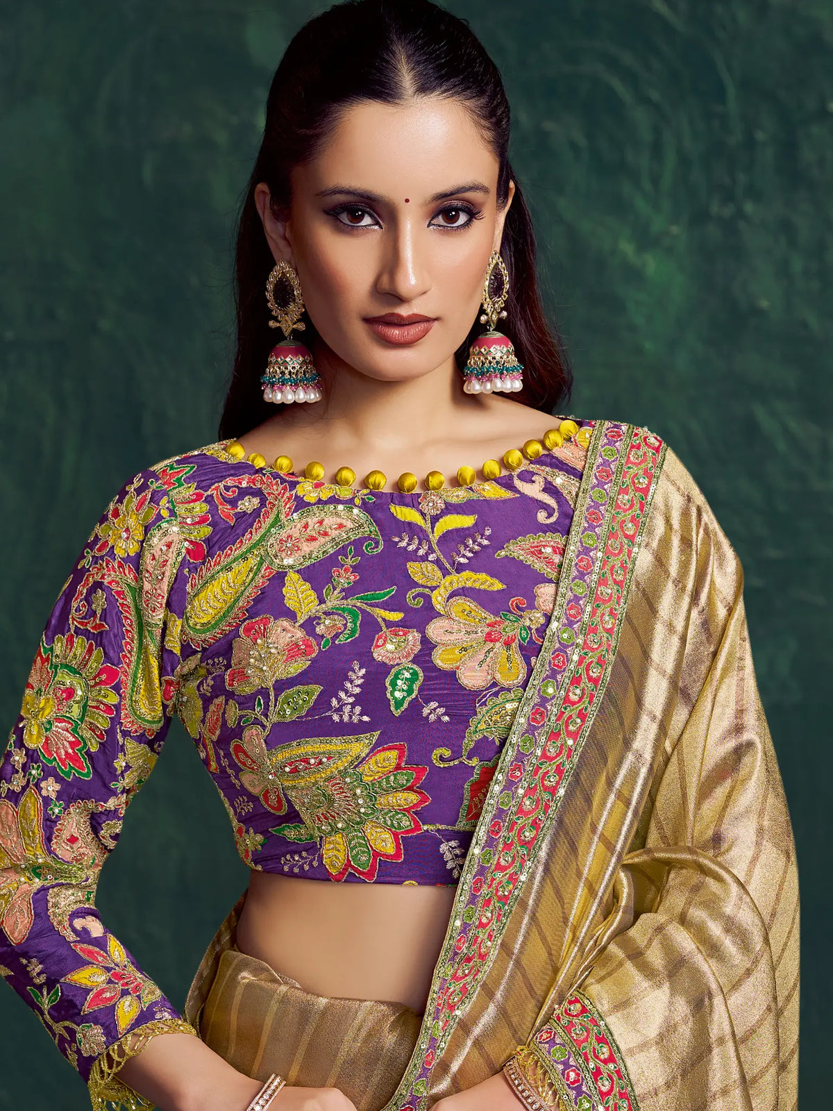 Gold Saree view 2