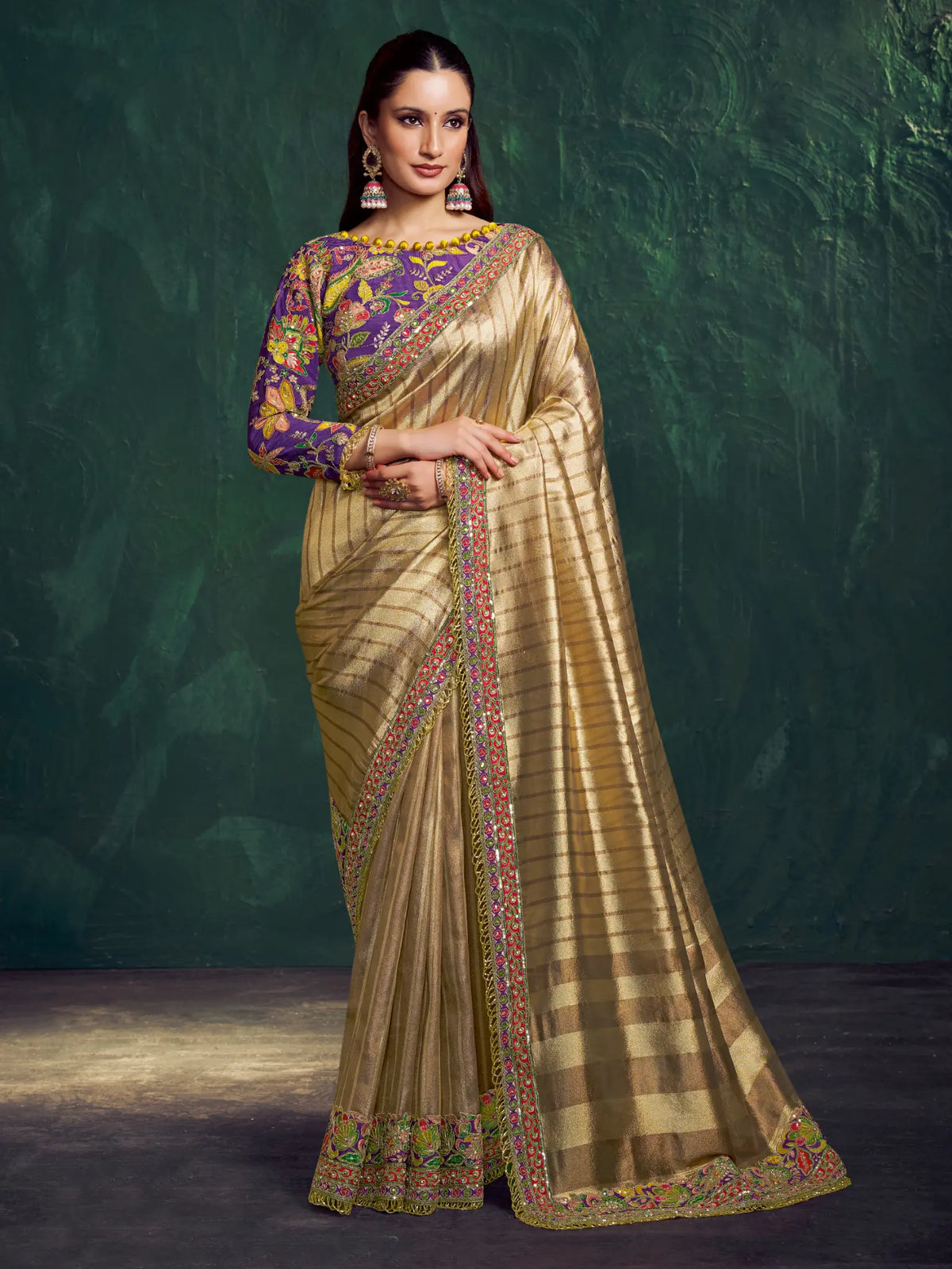 Gold Traditional Saree