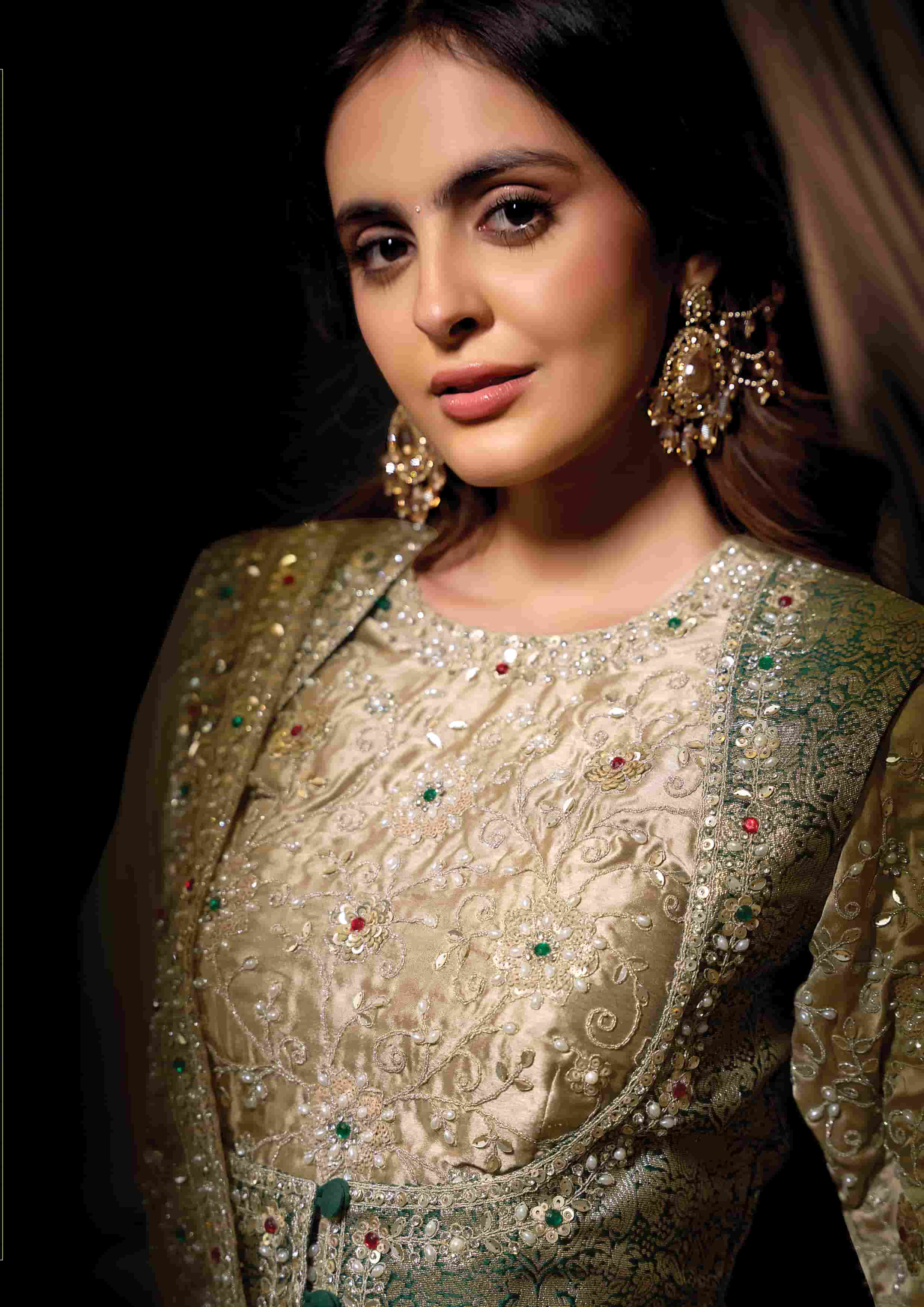 Naksh Creation Ivory Zari Organza Satin Designer Saree with Soft Satin Blouse