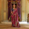 Rani Pink Viscose Silk Luxury Printed Party Wear Saree