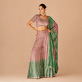 Ready to Wear Dusty Rose Stone & Mirror Work Palazzo Suit Set