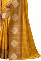 Mustard Yellow Soft Tissue Silk Saree Woven Zari Motif and Pallu Detail - Naksh Creation