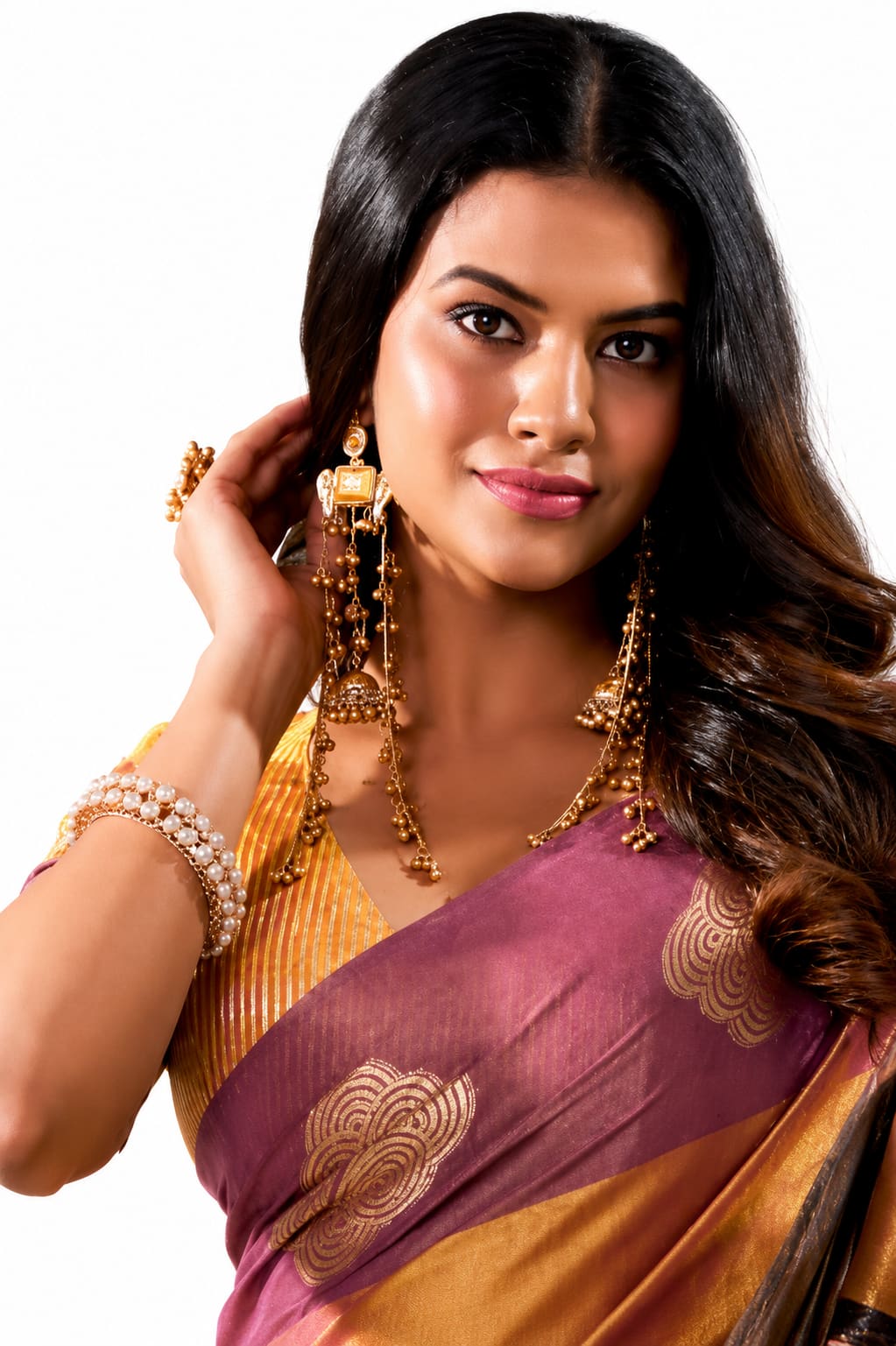 Plum Purple Soft Tissue Silk Zari Work Premium Casual Saree - Naksh Creation