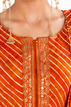 Naksh Creation Hot Pink Chinon Anarkali Suit