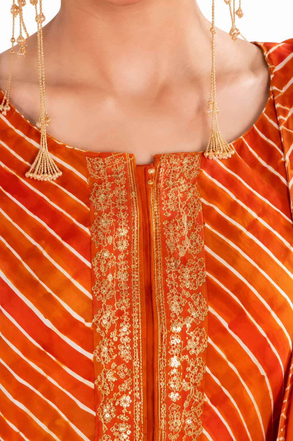 Naksh Creation Hot Pink Chinon Anarkali Suit