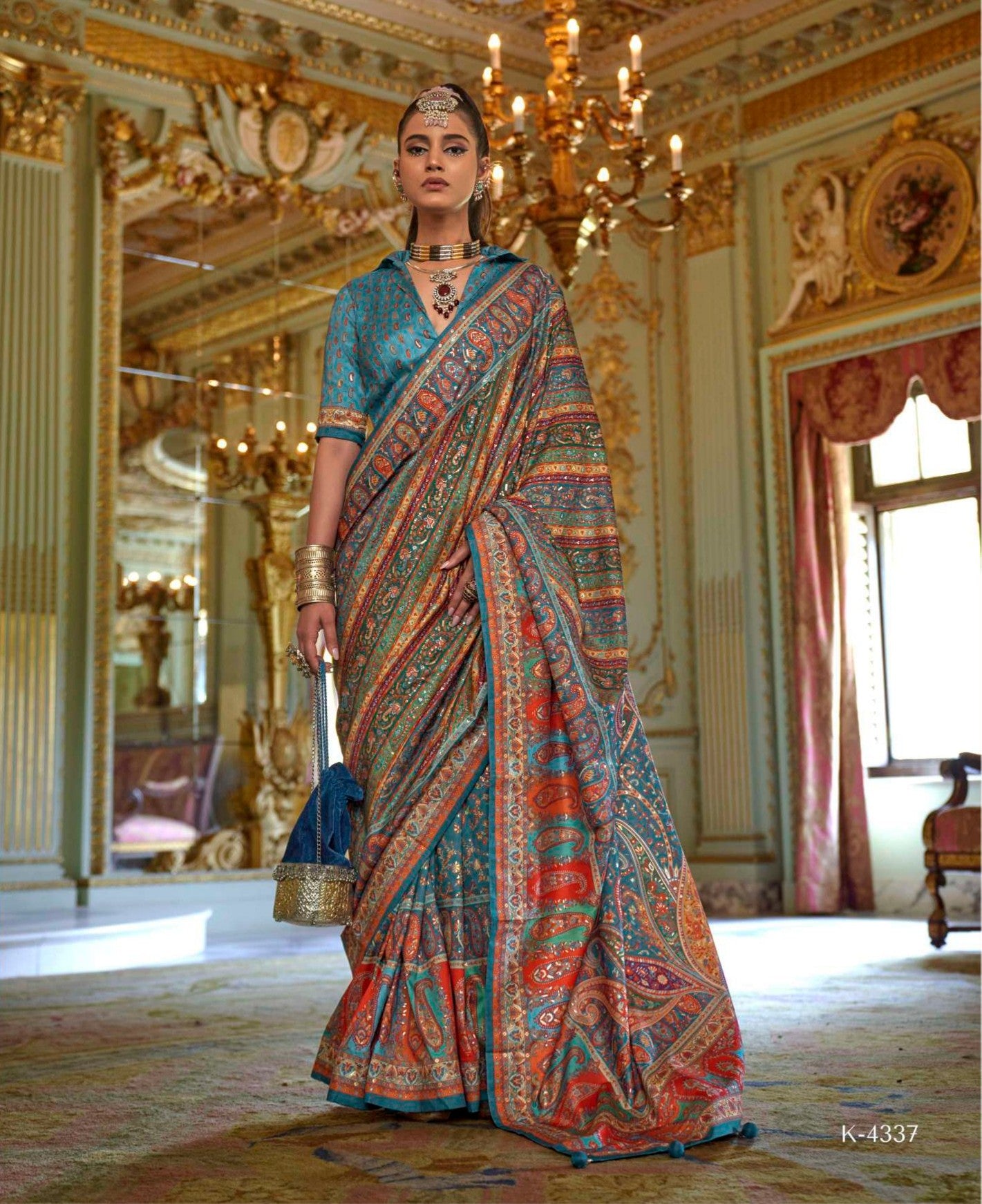 Elegant Plum Glory Finish Poly Viscose Silk Saree featuring HB luxury print, glory finish and matching Poly Viscose Silk blouse for party wear and festive occasions.