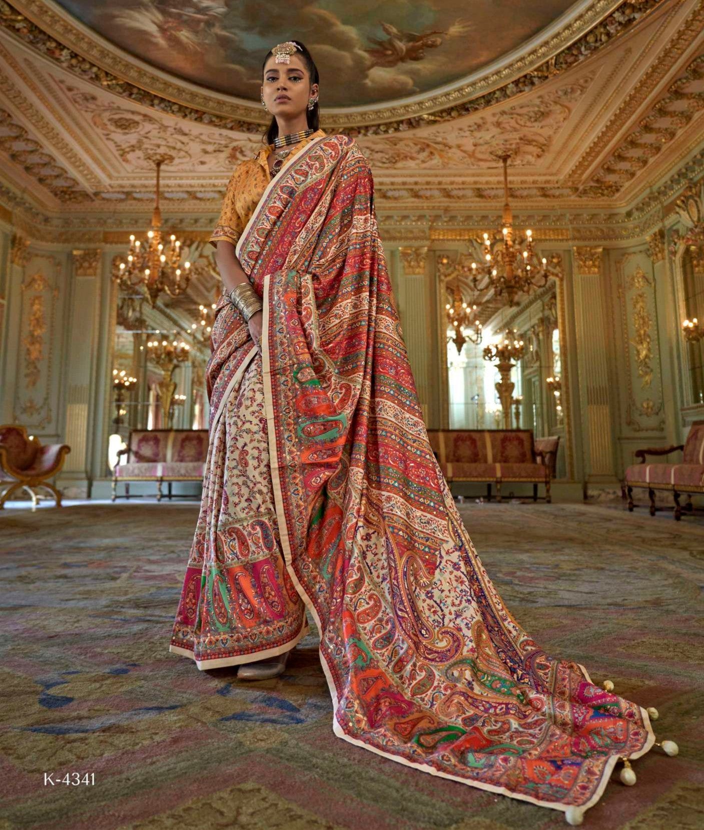 Festive Maroon Glory Finish Poly Viscose Silk Saree featuring HB luxury print, glory finish and matching Poly Viscose Silk blouse for party wear and festive occasions.
