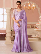 Lavender Saree