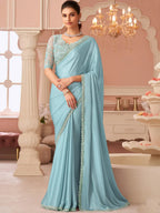 Sky Blue Saree