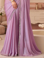 Mauve Saree view 3