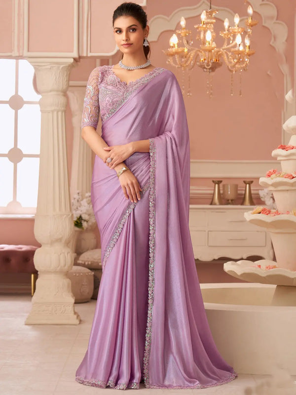 Mauve Saree