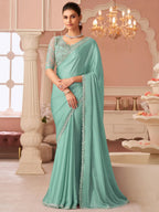 Mint Green Saree