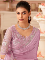 Pink Saree view 2