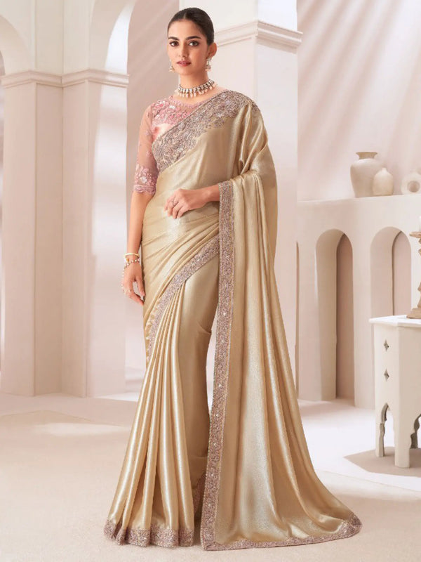Champagne Saree