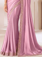 Mauve Saree view 3