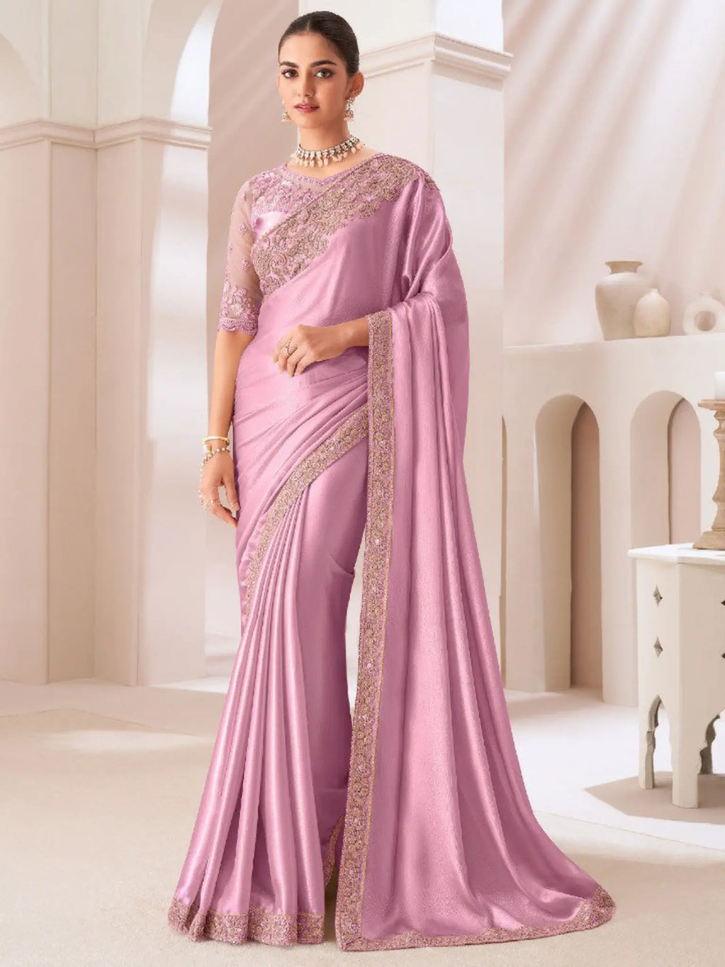 Mauve Saree