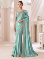 Mint Green Saree