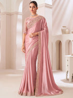Peach Saree