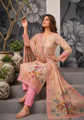 Rose Elegance Pure Cotton Printed Suit Set with Front Handwork